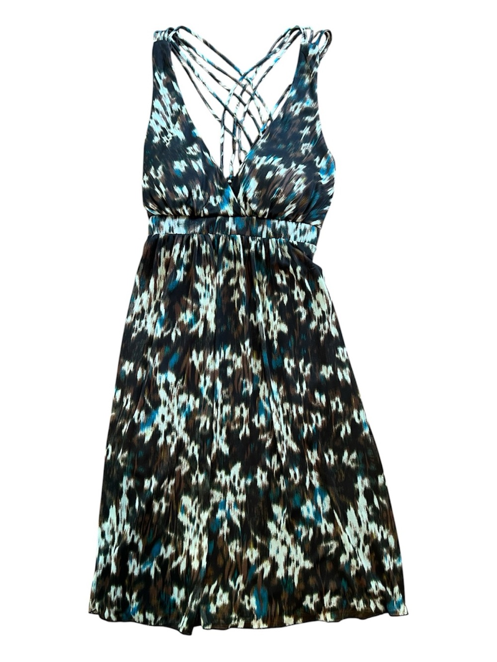 Ruby Rox Brown Dress with Criss Cross Back